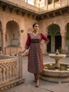  1230 By Naisha Cotton Printed With Mirror Handwork Jaipuri Kurtis